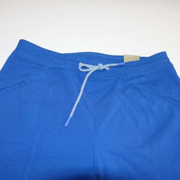 Chico's Women's Weekends Perfect Stretch Capri Pants Size 1 / 8 NWT Blue Pull On - Picture 2 of 6